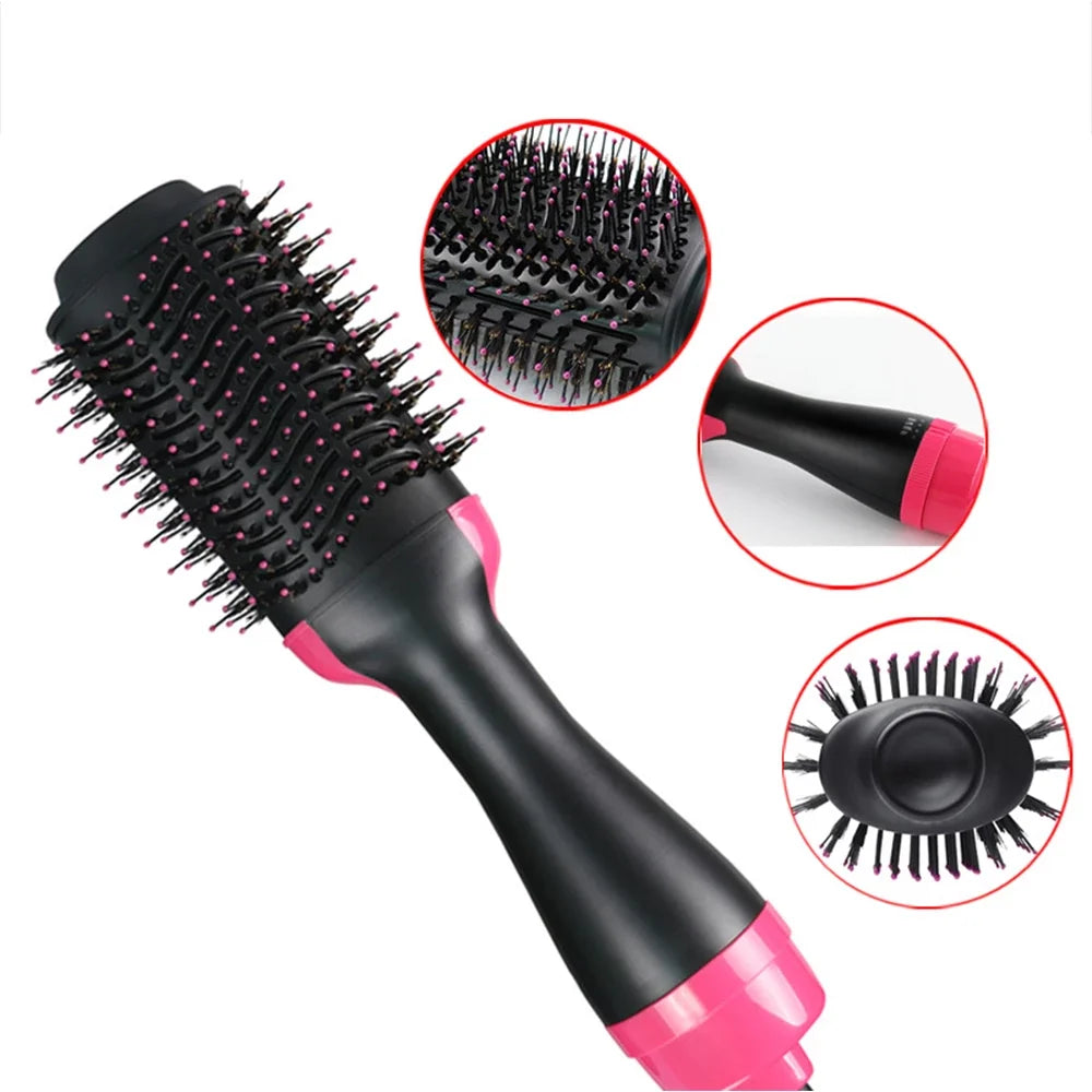 One Step Solution Hot Air Brush (Dryer + Straightener