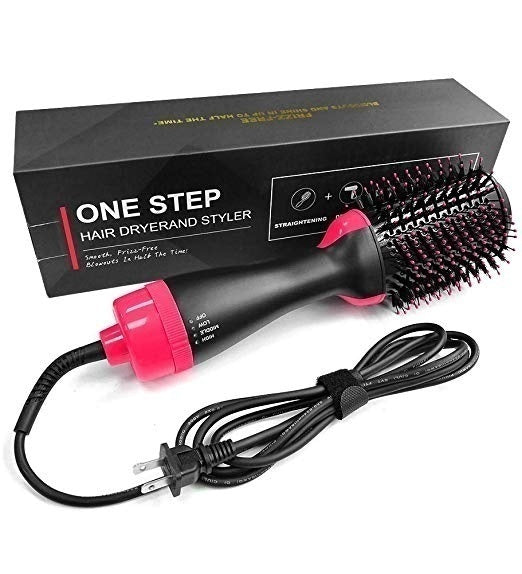 One Step Solution Hot Air Brush (Dryer + Straightener