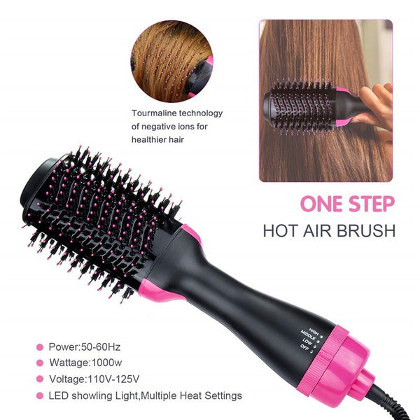 One Step Solution Hot Air Brush (Dryer + Straightener
