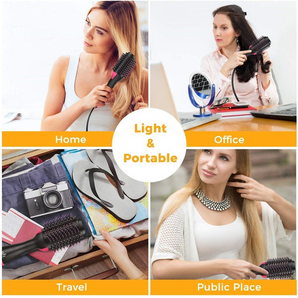 One Step Solution Hot Air Brush (Dryer + Straightener