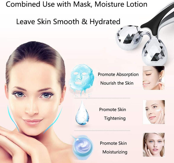 3D Face Massager, Body Slimming Roller Face Roller Sculpting Firmer Shaper Tighten Skin Care Tool